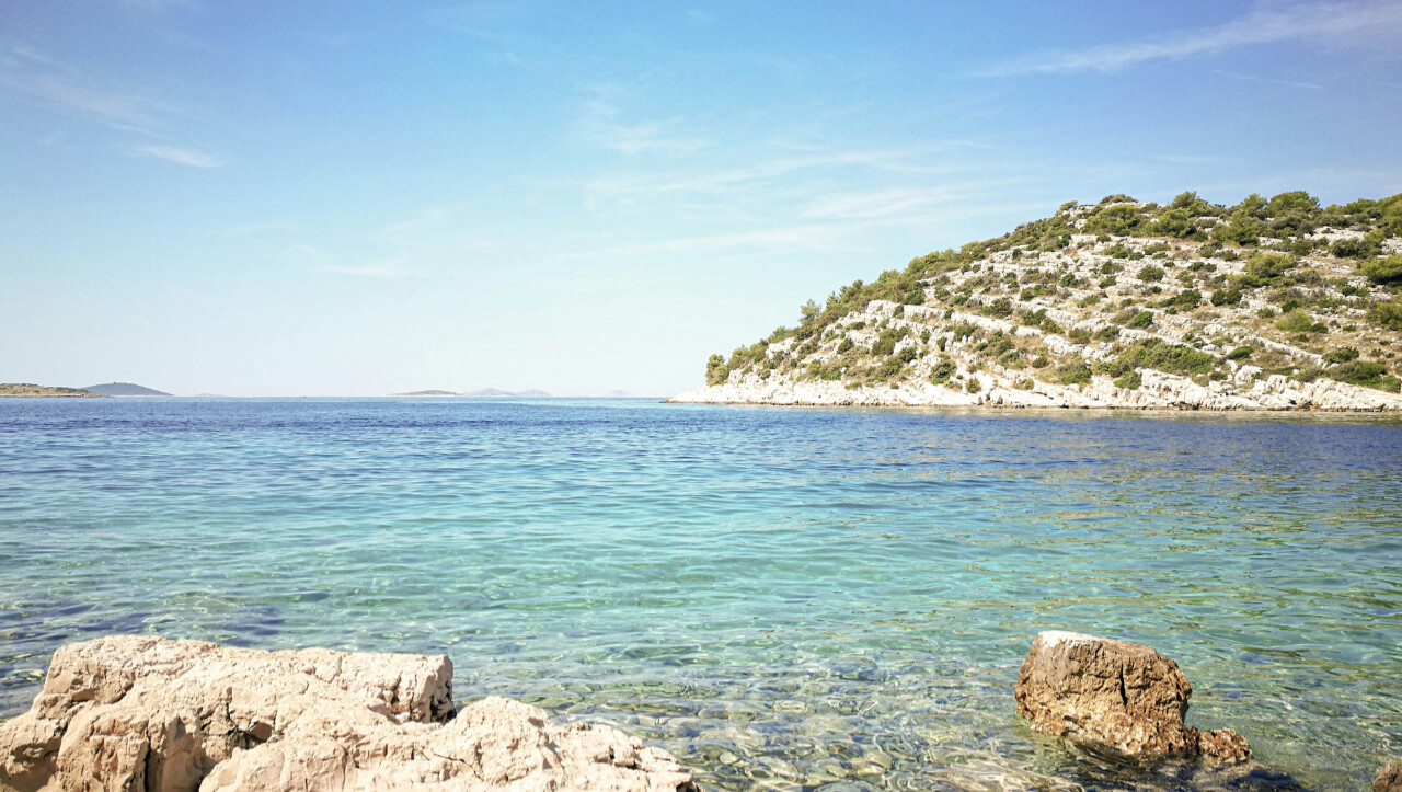 A beach on Murter island in Šibenik region
