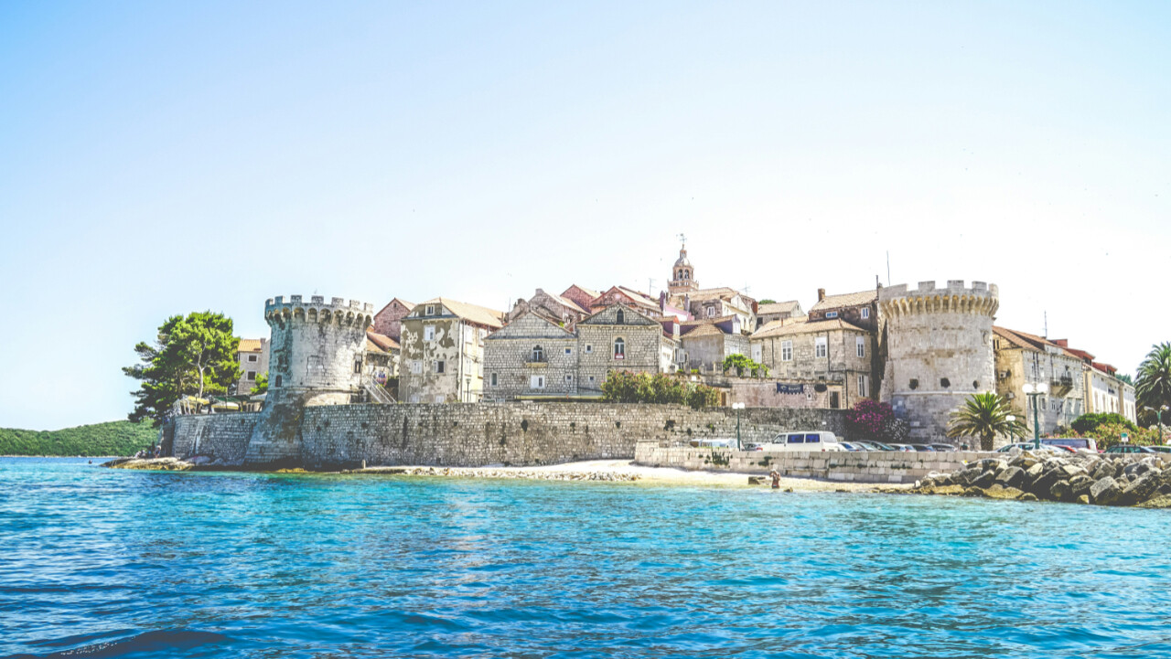 Old city and fortress of Korcula