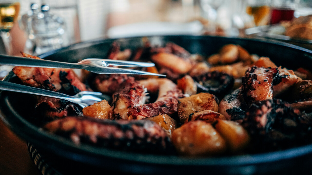 Octopus peka in Dubrovnik