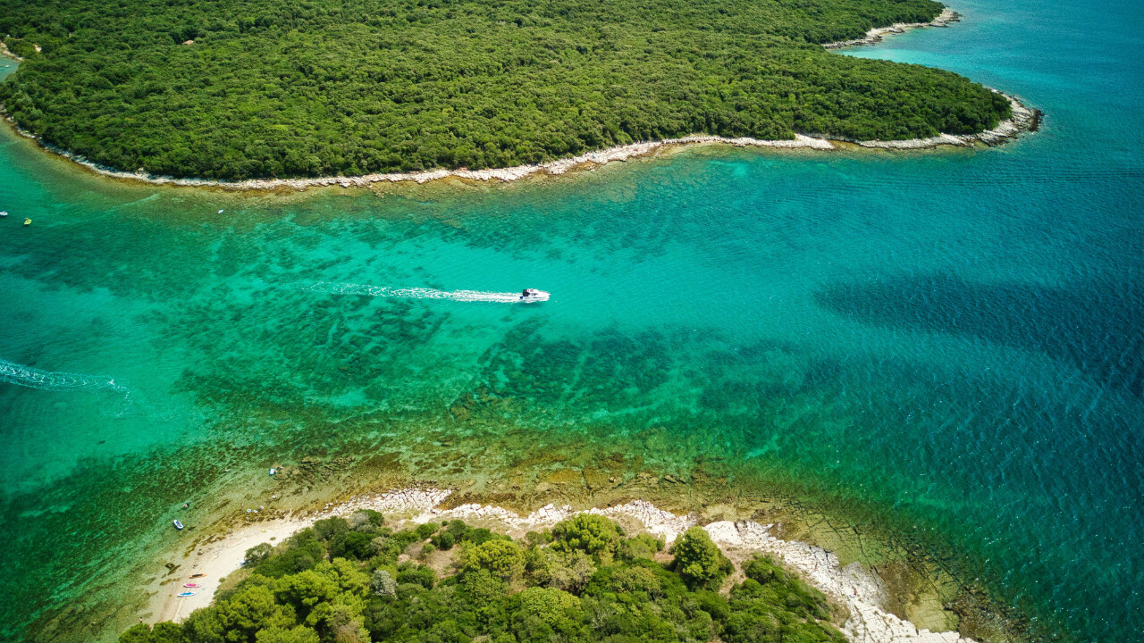 Motor boat near Rovinj