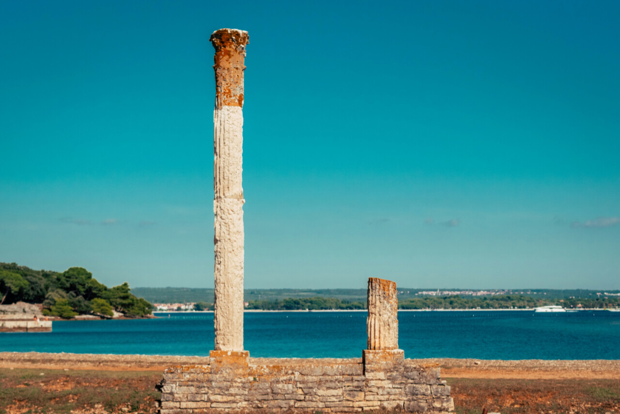 Roman ruins in Brijuni National Park, Croatia