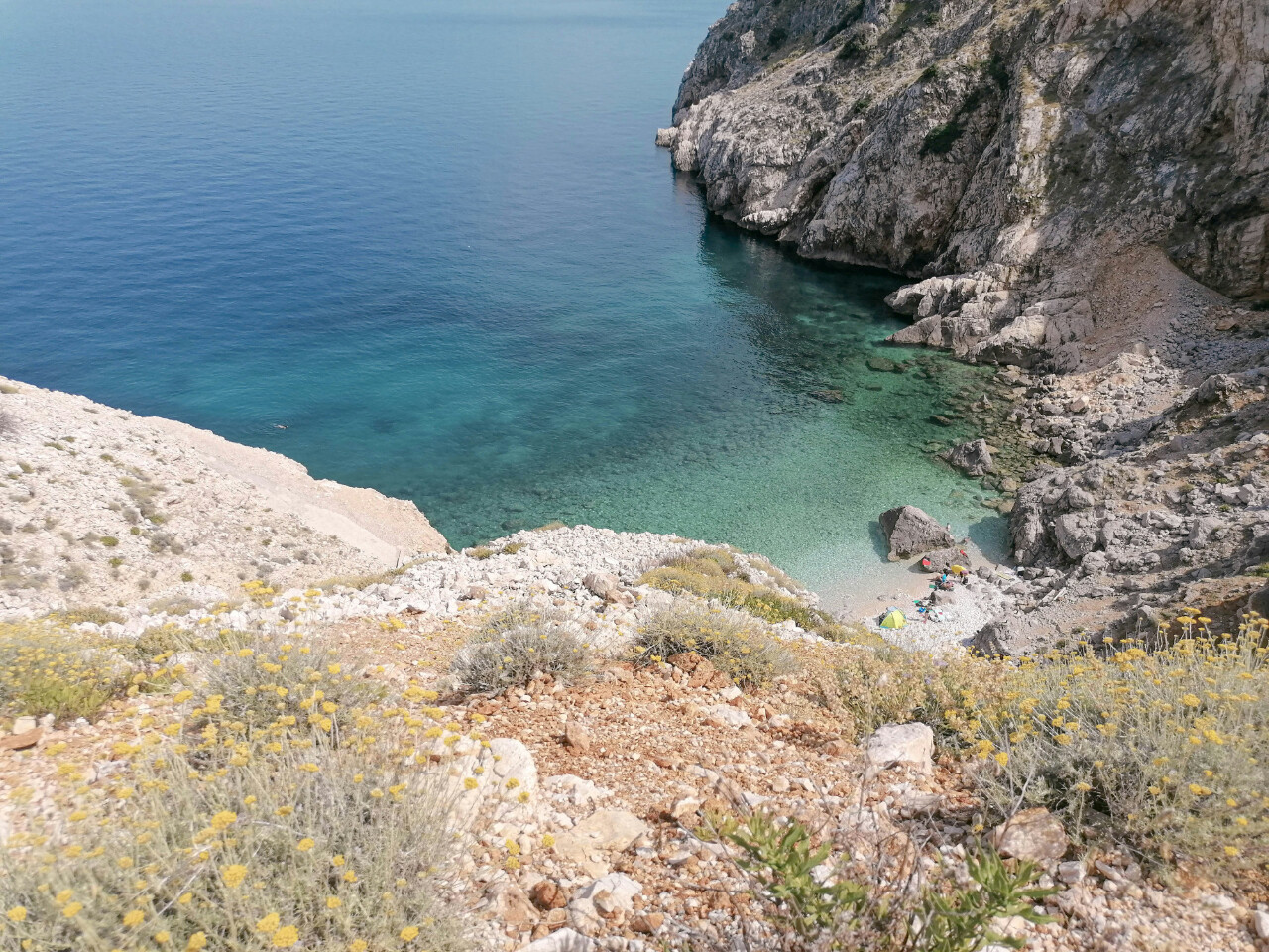 A beautiful beach in Cres, Kvarner region.
